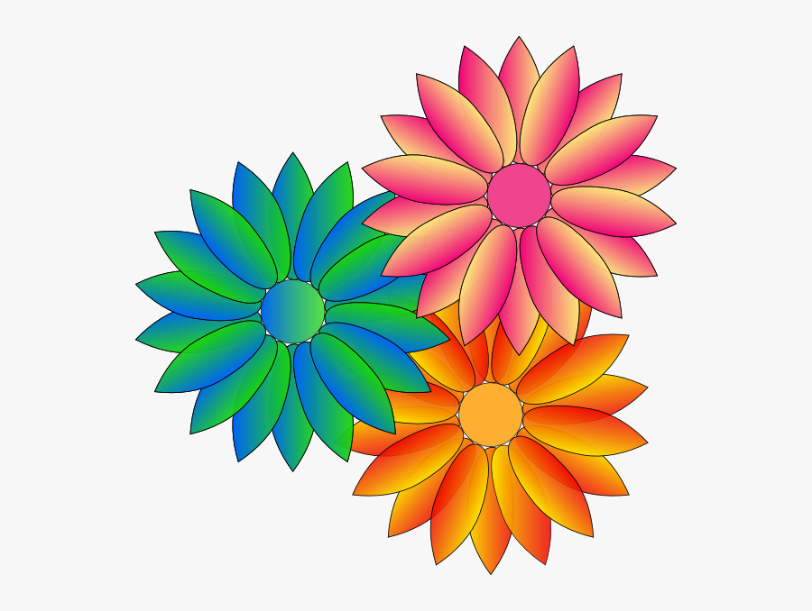 Download Multi Coloured Daisies Svg Clip Arts Cartoon Butterflies And Flowers Free Transparent Clipart Clipartkey