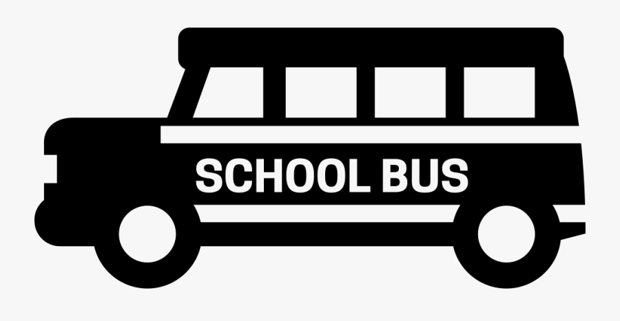 Transparent School Clip Art Black And White - School Bus Png Black And White, Transparent Clipart
