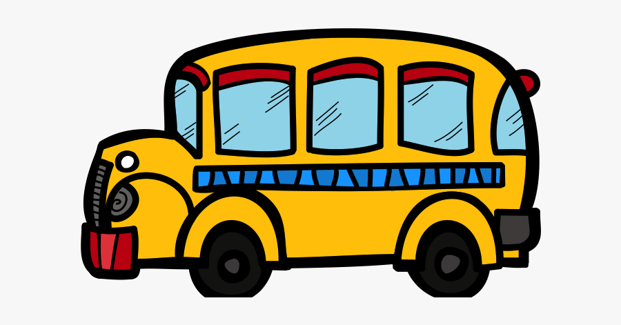 School Bus Clip Art Black And White, Transparent Clipart