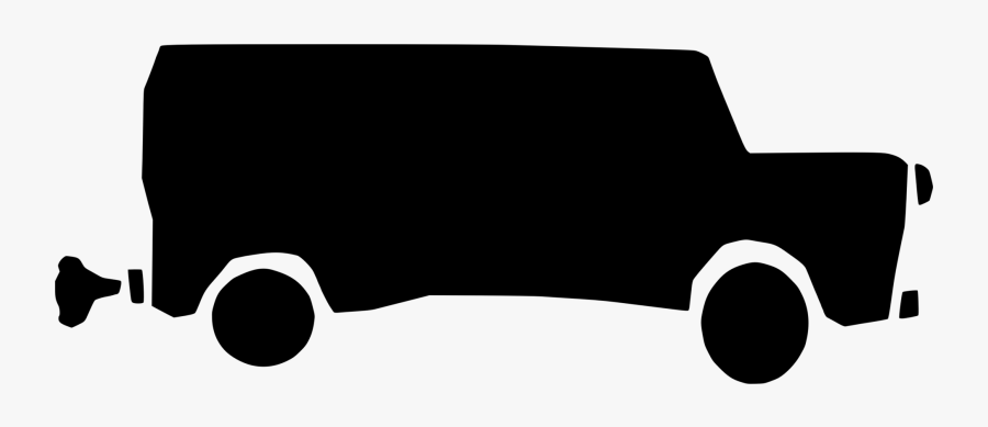 Silhouette,monochrome Photography,car - Silhouette, Transparent Clipart