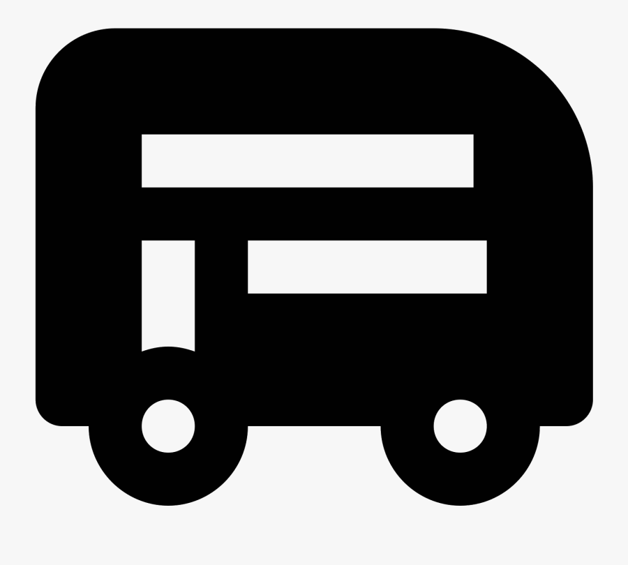 Double Decker Bus Icon, Transparent Clipart