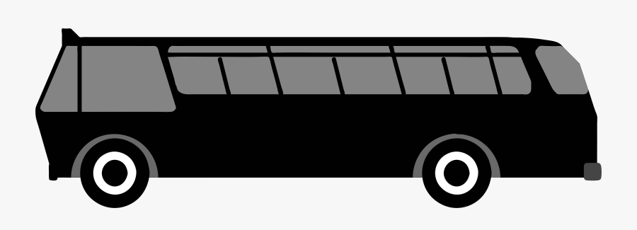 Clipart - Bus Side View Vector, Transparent Clipart