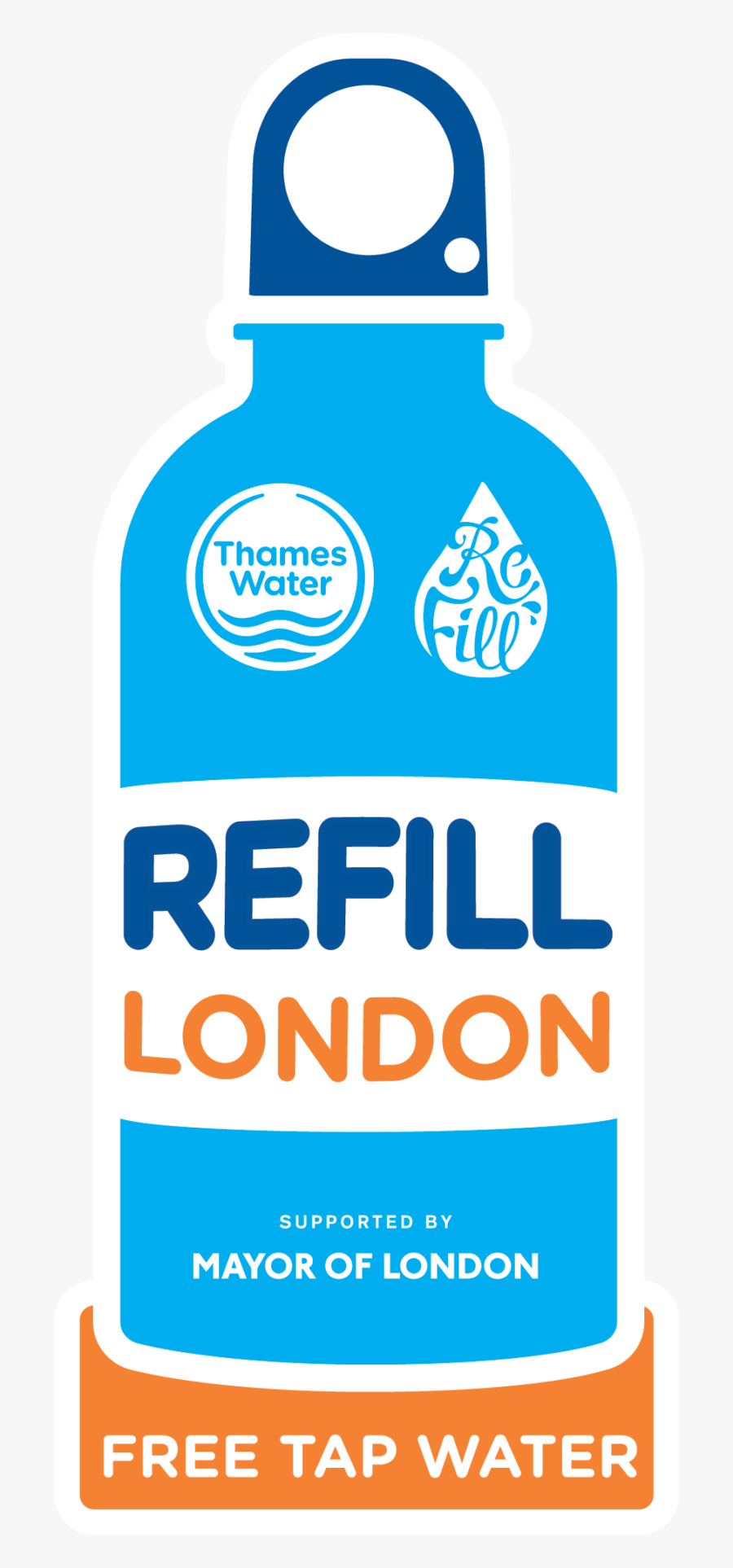 Thames Water Refill London, Transparent Clipart