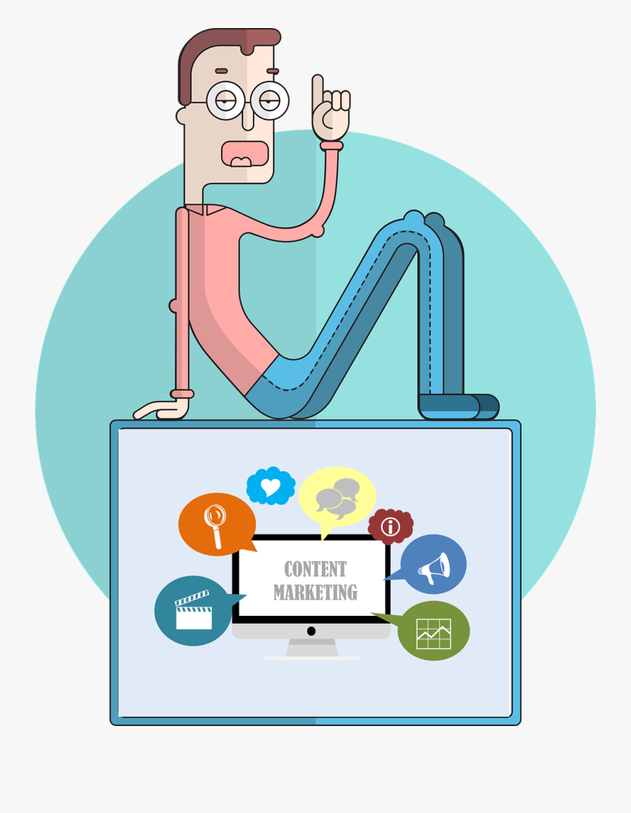 Top Content Marketing, Transparent Clipart