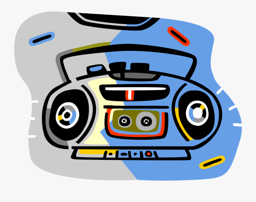 Vector Illustration Of Audio Entertainment Portable, Transparent Clipart