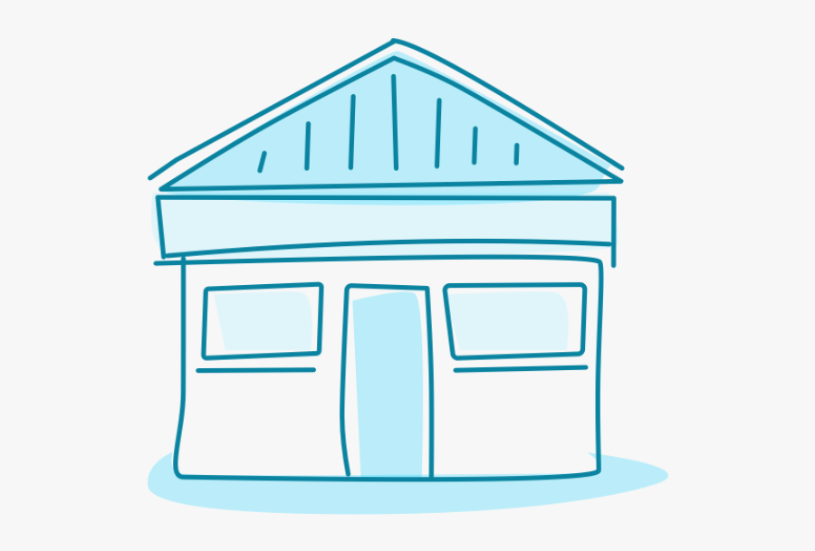 A Drawing Of A Generic House, Transparent Clipart