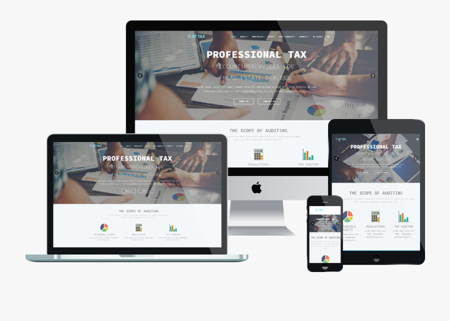 Clip Art At Tax Free Responsive - Responsive Website Templates Png, Transparent Clipart
