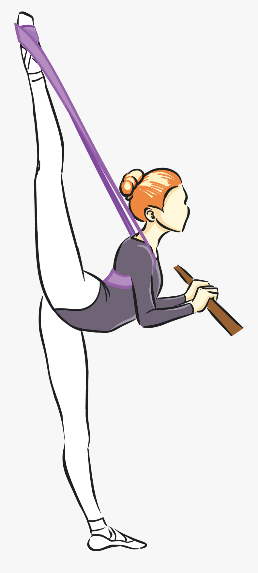 Stretch - Cartoon - Penché Png, Transparent Clipart