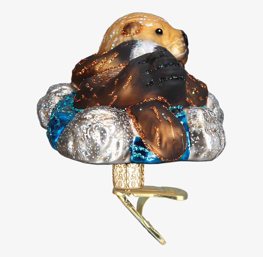 Floating Sea Otter Ornament Clip - Opal, Transparent Clipart