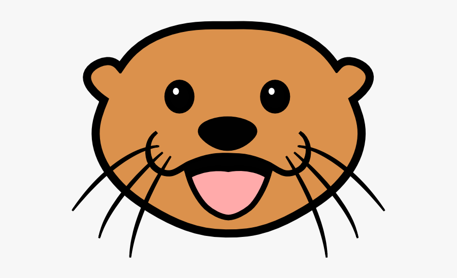 Otter Clipart Face, Transparent Clipart