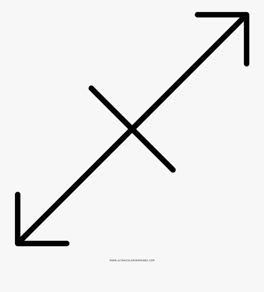 Stretch Arrow Coloring Page - Moska House Religion, Transparent Clipart