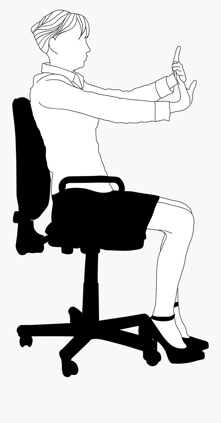 Office Chair, Transparent Clipart
