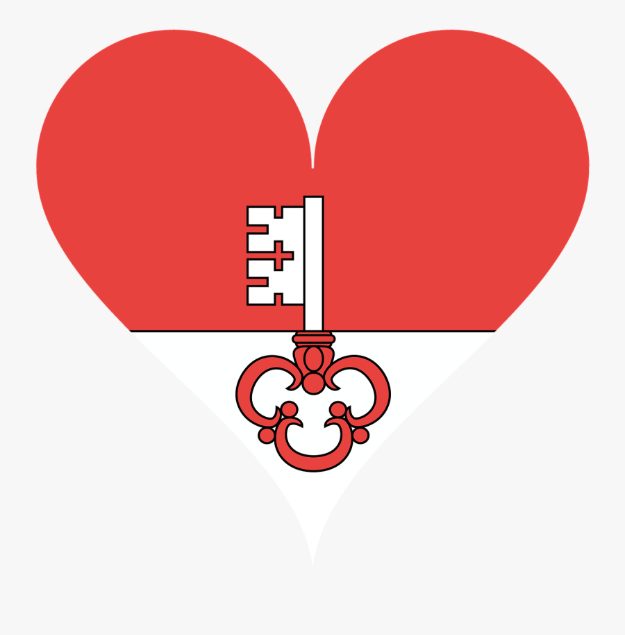 Heart Love Canton Free Picture - Obwalden, Transparent Clipart