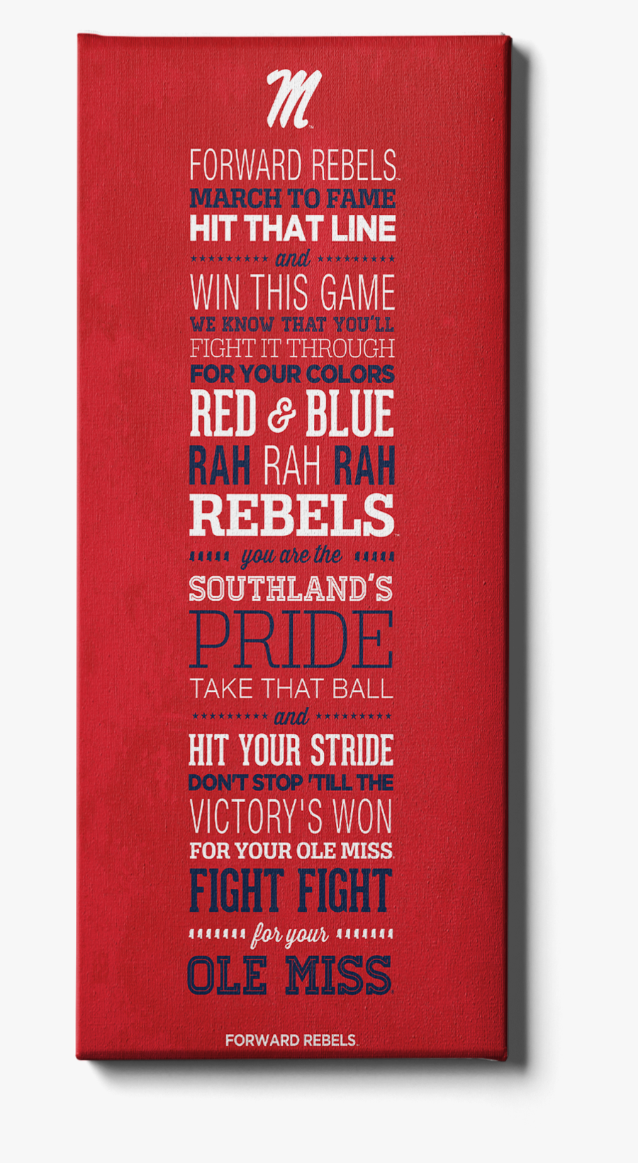 Ole Miss Rebels Fight Song Rebel Wall Art Png Ole Miss - Tribune De Lyon, Transparent Clipart