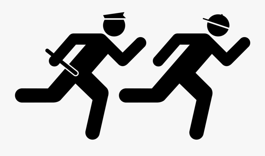 Running Clip Art - Girl Running Away Clipart, Transparent Clipart