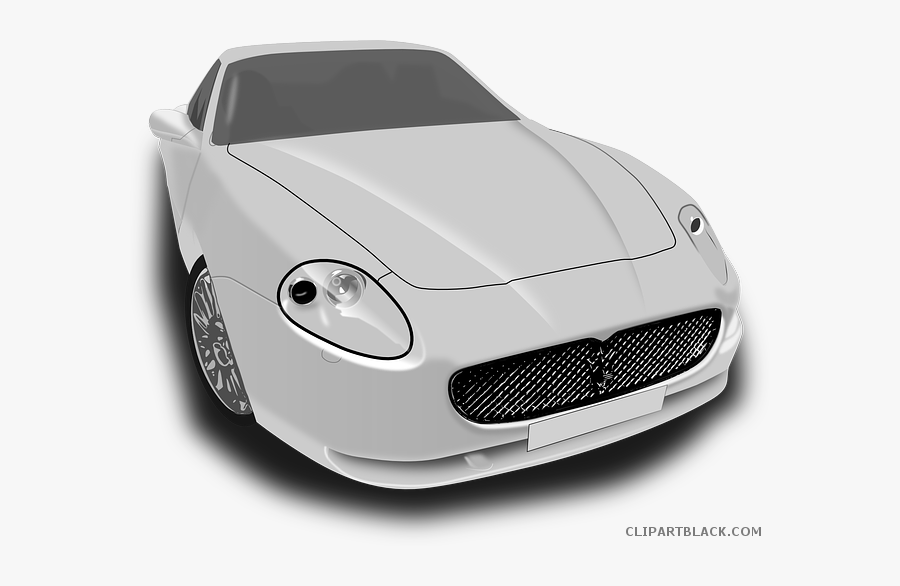 Transparent Car Clipart Black And White - Sports Car Clip Art, Transparent Clipart