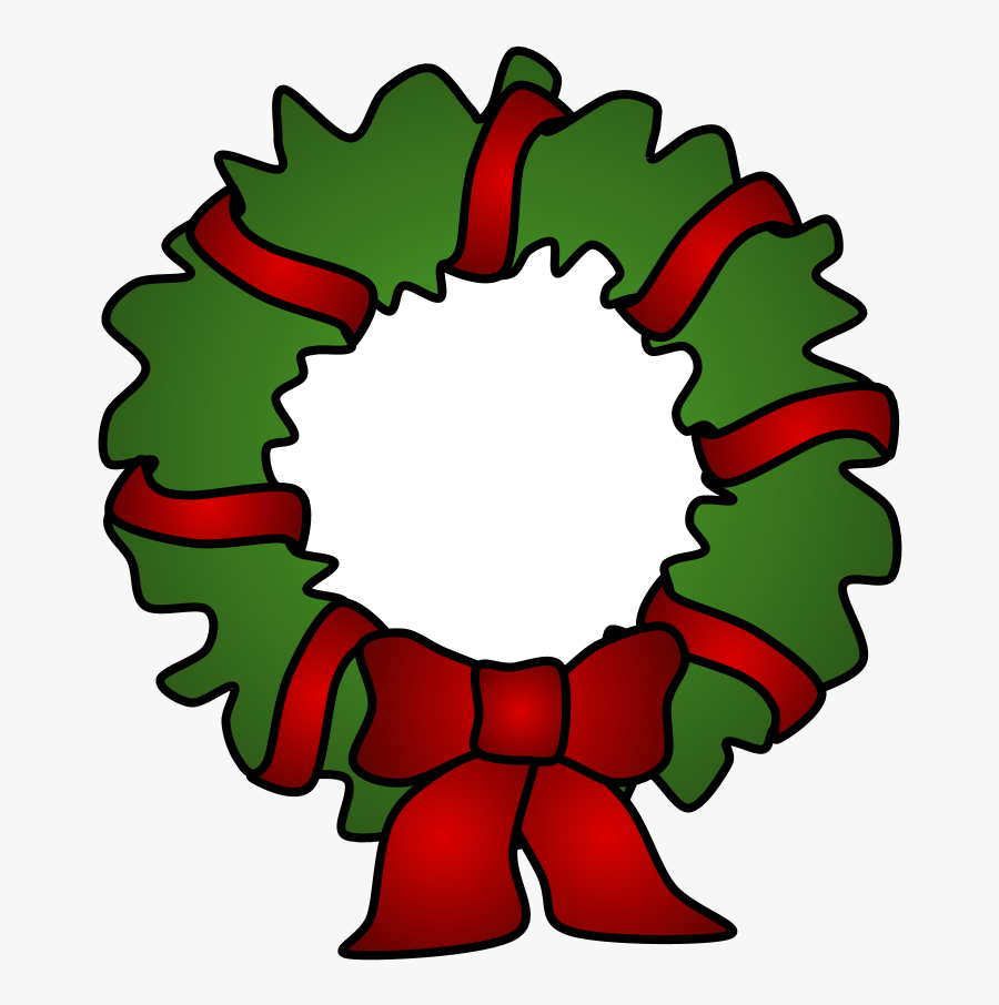 Wreath, Gold Tinsel, Png Wreath, Red Tinsel - Circle, Transparent Clipart