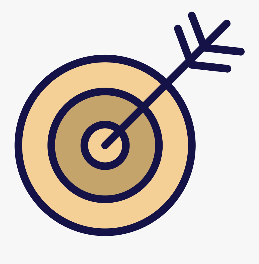 Transparent Bullseye Icon Png - Mission Vision Icon Vector, Transparent Clipart