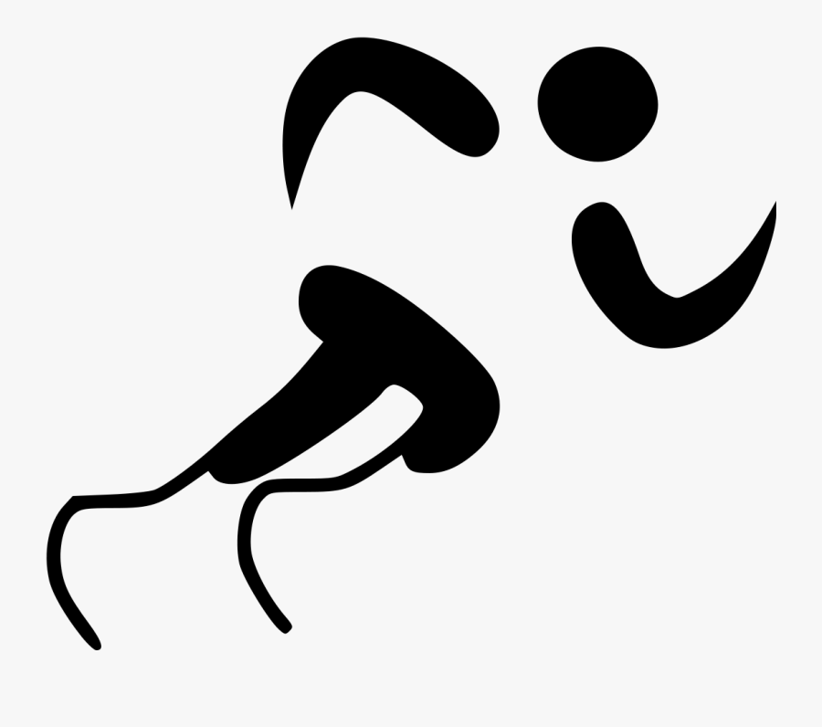 Athletics Pictogram - Paralympic Summer Sports, Transparent Clipart