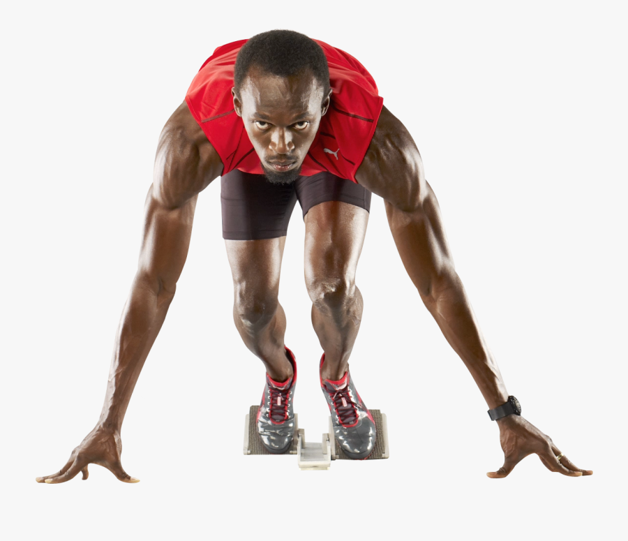 Clip Art Athlete Png - Usain Bolt Png, Transparent Clipart