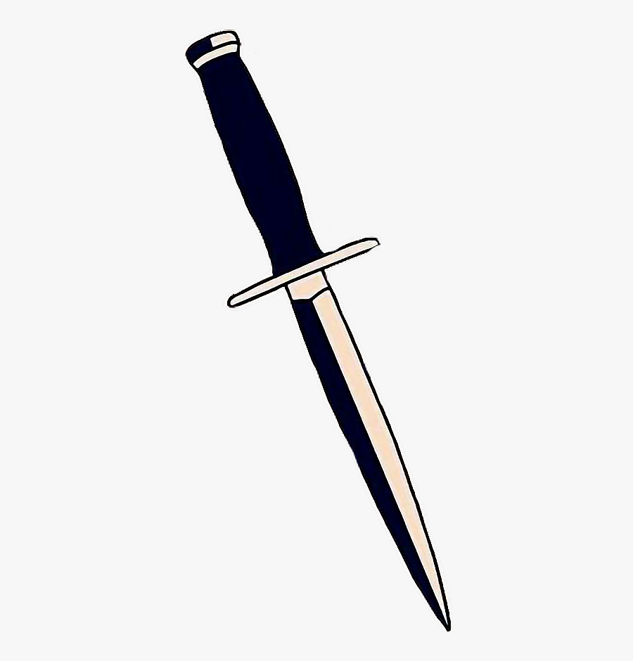 #knife #dagger #aesthetic #blackandwhite #freetoedit, Transparent Clipart