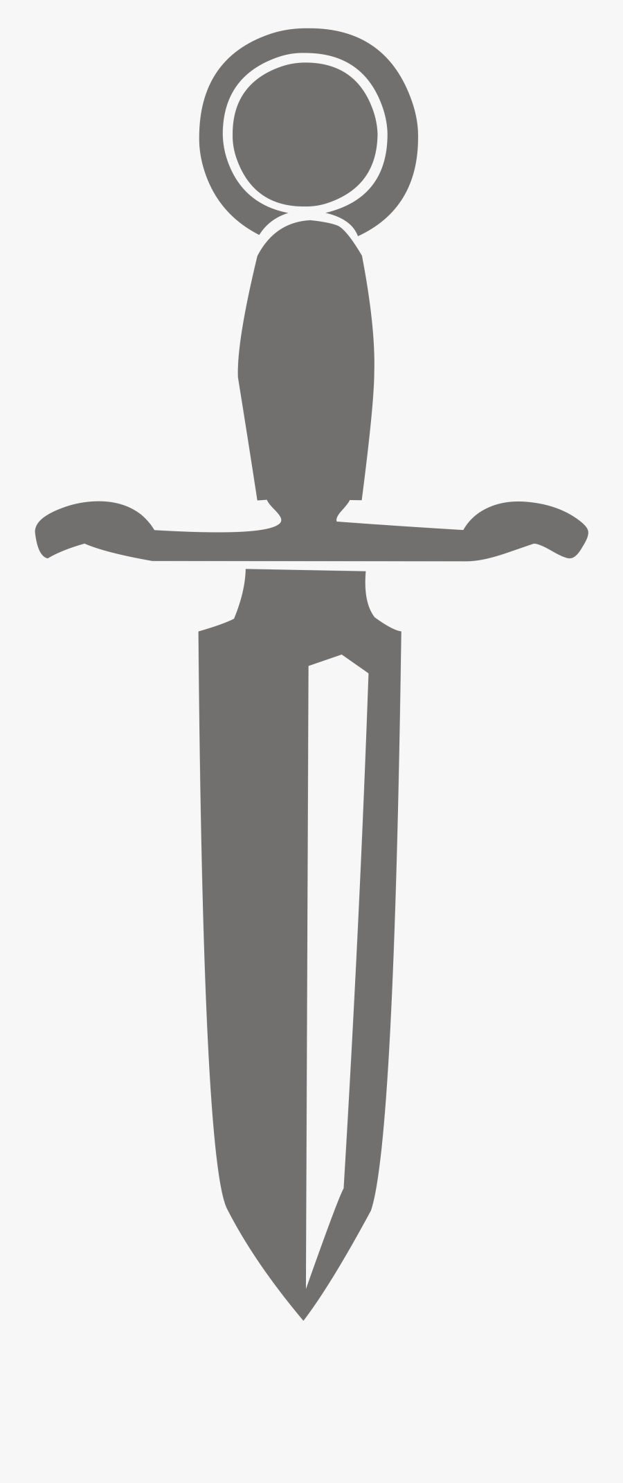 Clip Art File S Svg Wikimedia - Transparent Dagger Silhouette, Transparent Clipart
