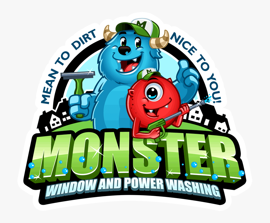 Monster Window And Power Washing - Monster Power Washing New York, Transparent Clipart