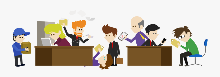 Employee Clipart Staffing - People In Chaos Transparent, Transparent Clipart