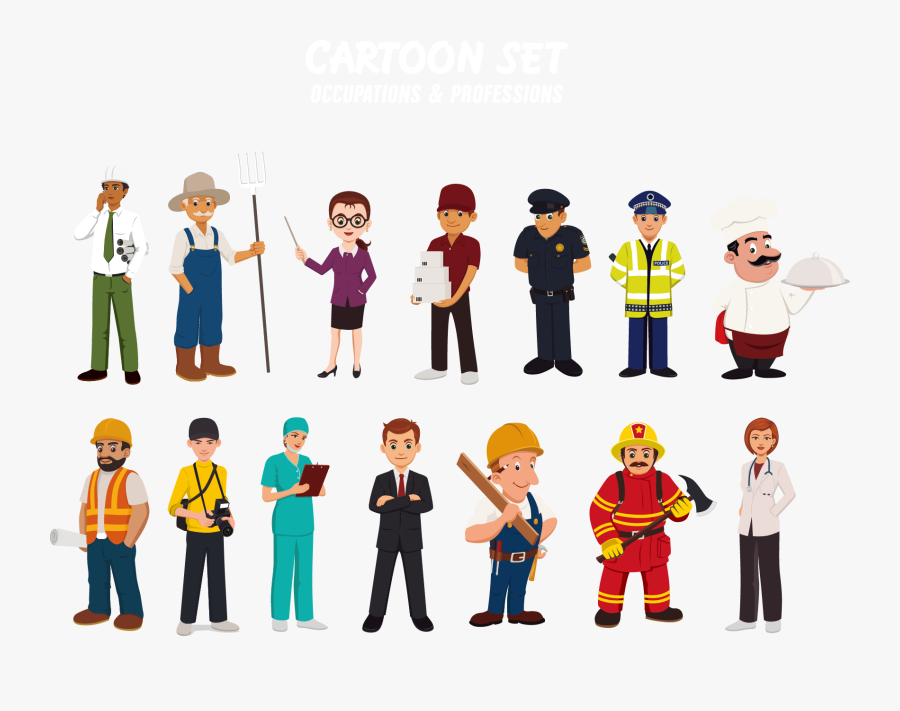 Professional Employment Cook - Office Worker Vs Builder, Transparent Clipart