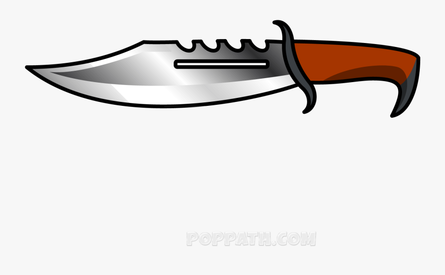 Transparent Dagger Png - Hunting Knife, Transparent Clipart