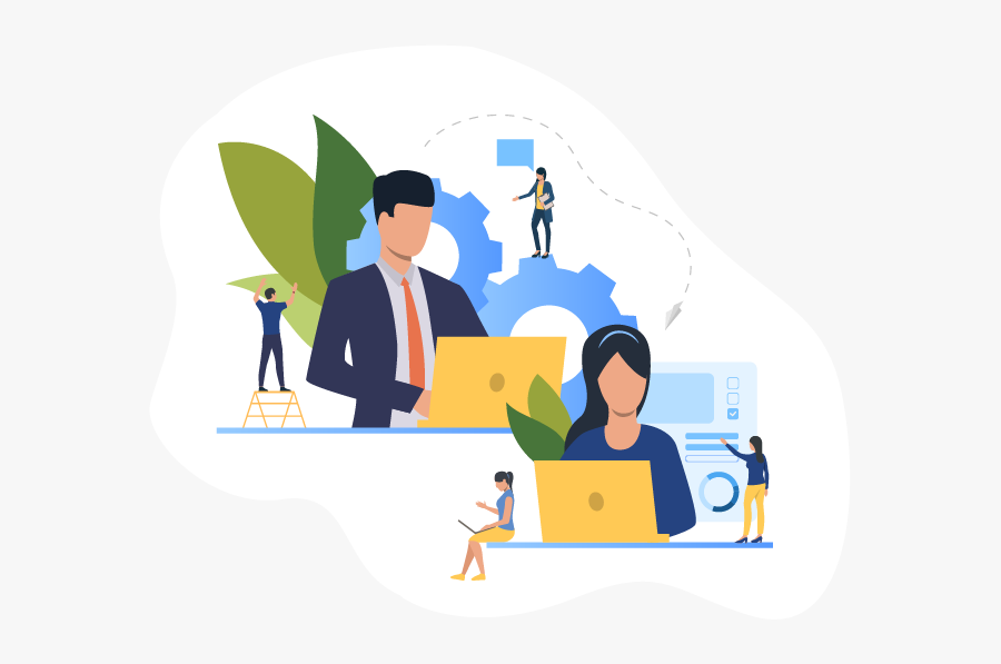 Person Working On Laptop Icon, Transparent Clipart