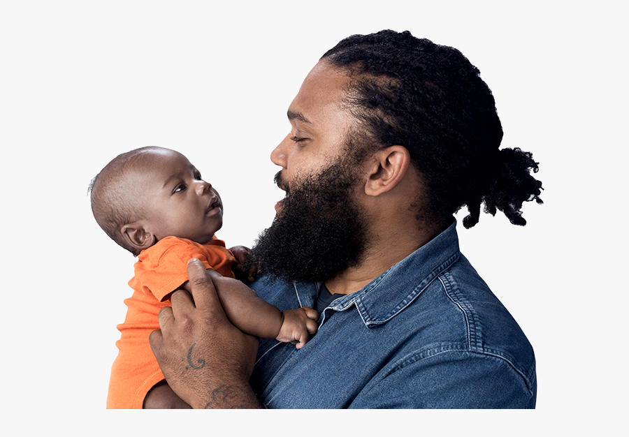 Image Of A Father With His Baby - Father, Transparent Clipart