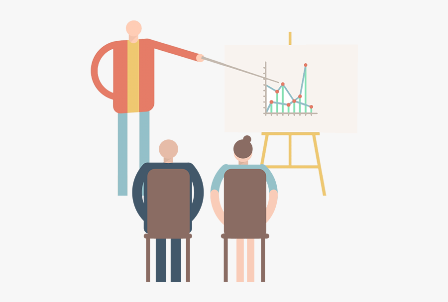 Man Corporate Trains Employees - Illustration, Transparent Clipart