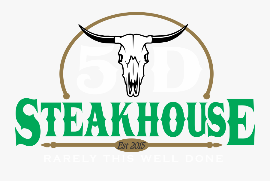 5 D Steakhouse, Transparent Clipart