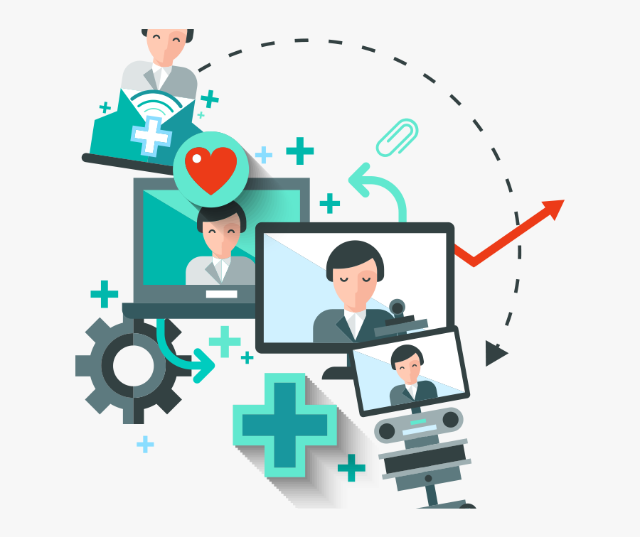 How Telehealth Benefits Businesses And Their Employees - Telehealth Clip Art, Transparent Clipart