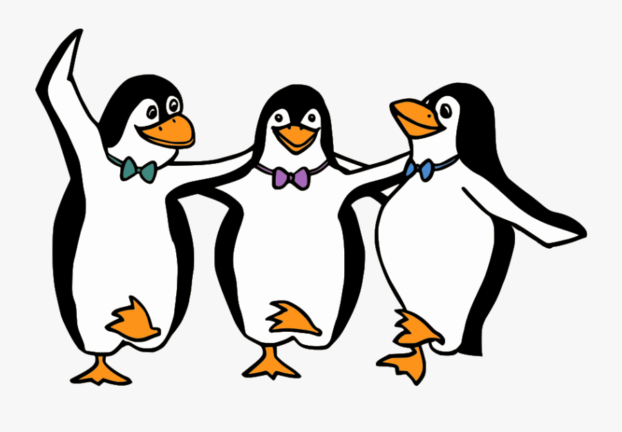 Penguin Black And White Clip Art Clipart Transparent - Dancing Penguin Clipart, Transparent Clipart