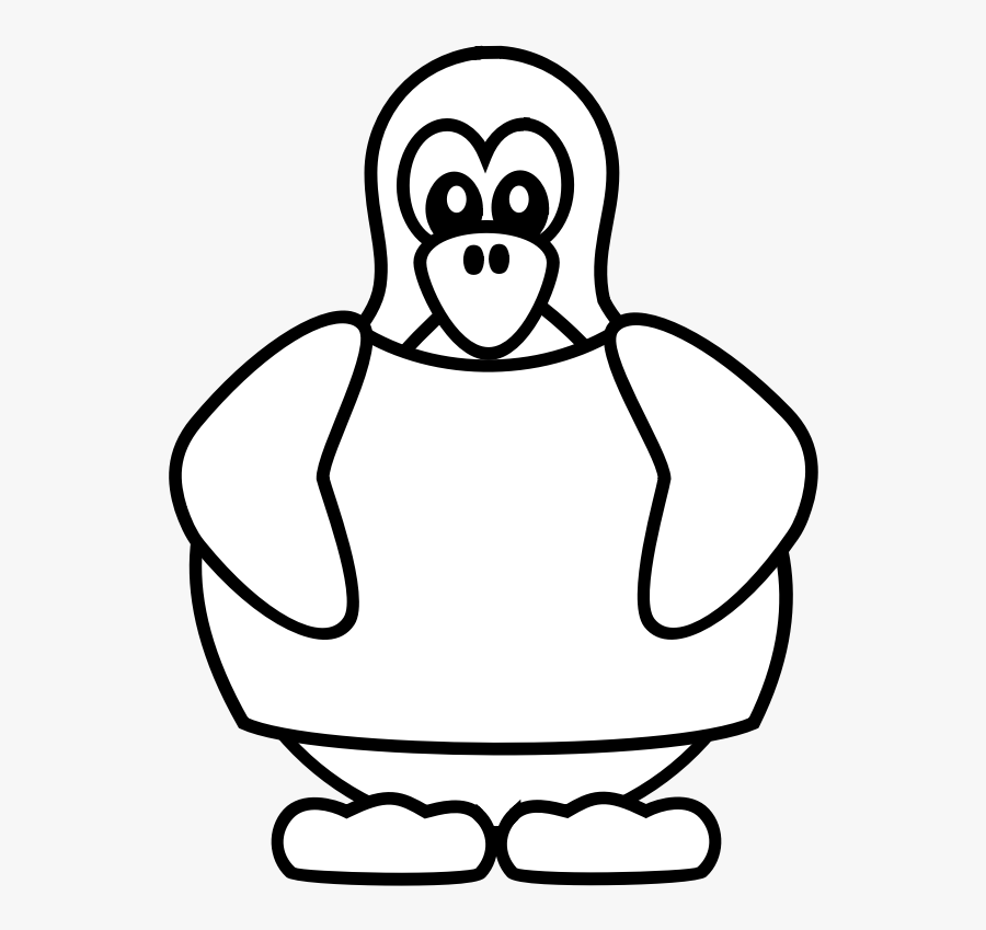Penguin With A Shirt - Penguin, Transparent Clipart