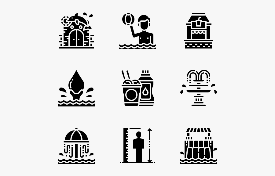 Water Park, Transparent Clipart