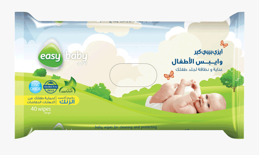 Kid Sliding Down Water Slide - Easy Care Wet Baby Wipes, Transparent Clipart