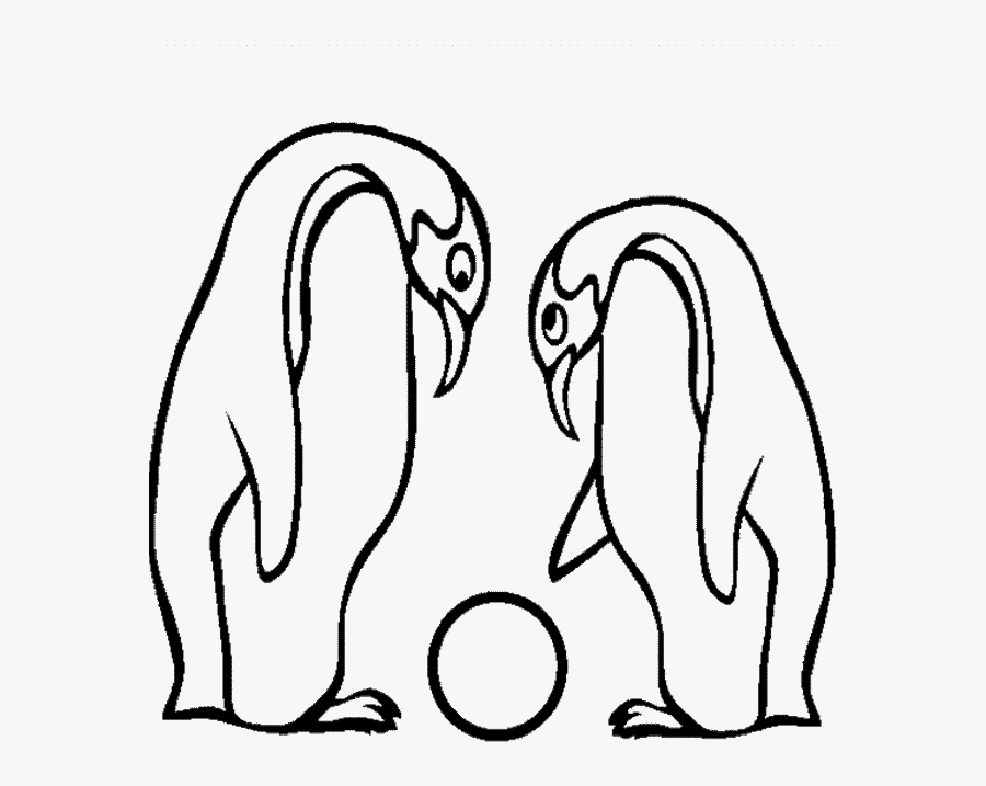 Brave Baby Penguin Coloring Page According Inexpensive - Emperor Penguins Eggs Coloring Page, Transparent Clipart