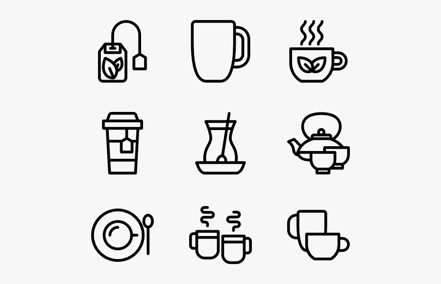 Tea - Icon Home Line, Transparent Clipart