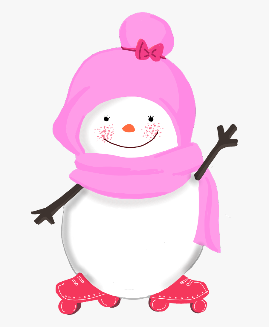 #snowman #snowmen #girl #sister #child #christmas #newyear - Girl Snowman Clipart, Transparent Clipart