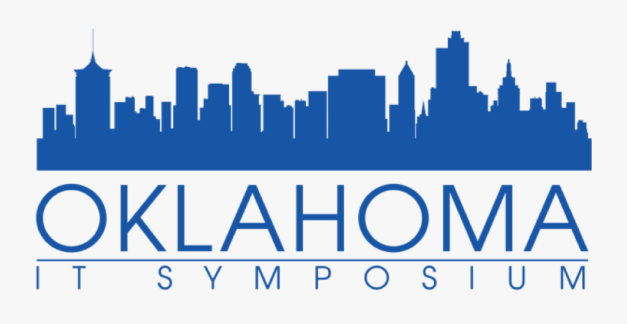 Oklahoma It Symposium - Tulsa Skyline Outline, Transparent Clipart