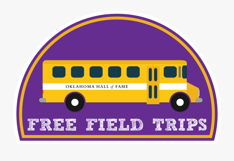 Free Field Trips Logo No Tag Line - School Bus, Transparent Clipart