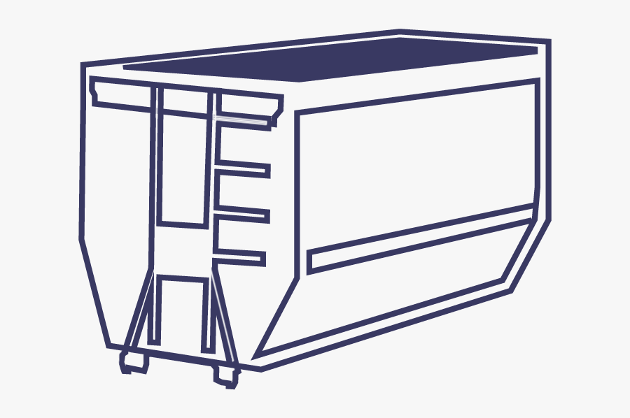 10 Cubic Foot Dumpster, Transparent Clipart