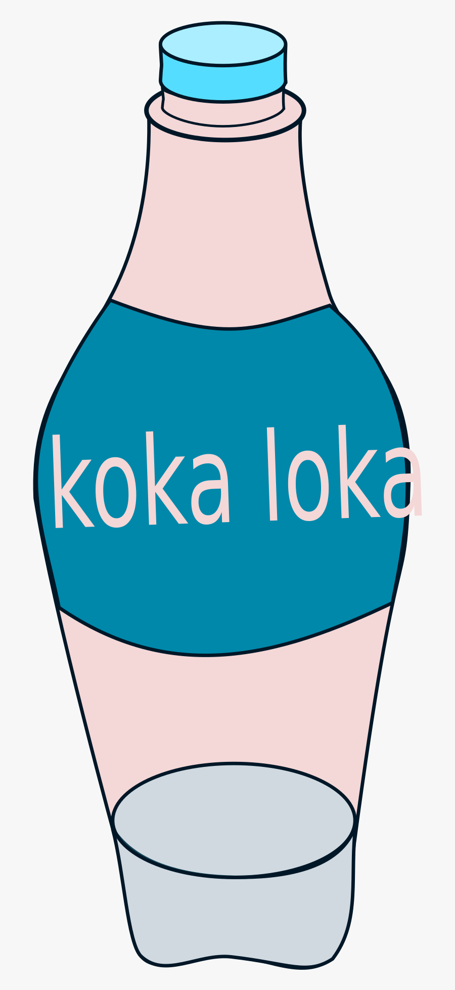 Blue Coke Clip Arts - Plastic Bottle, Transparent Clipart