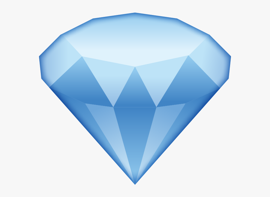Emoji Paper Blue Diamond Ring - Diamond Emoji, Transparent Clipart