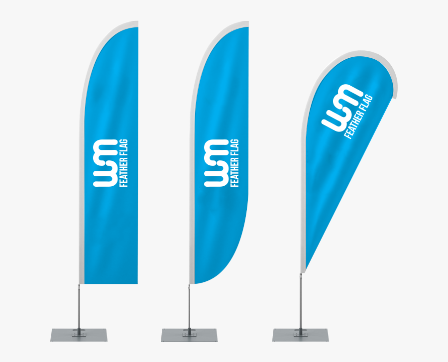 Transparent Flag Banner Clipart Png - Feather Flag Png, Transparent Clipart