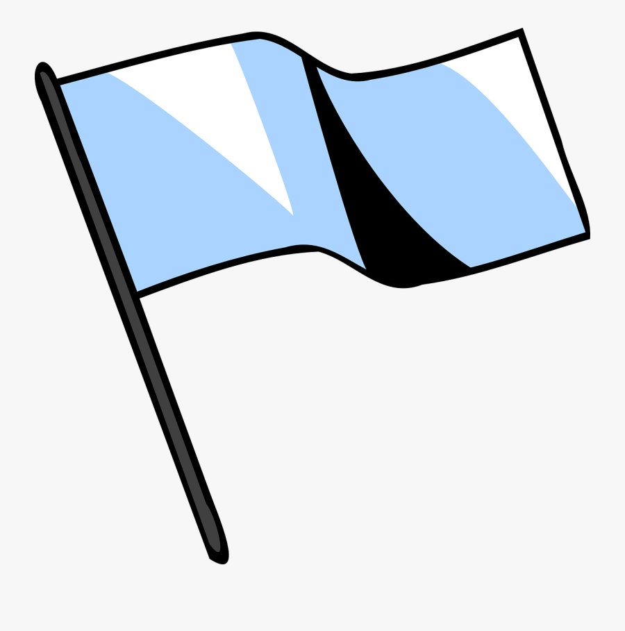 Banner Flag Blue - White Flag I Surrender, Transparent Clipart