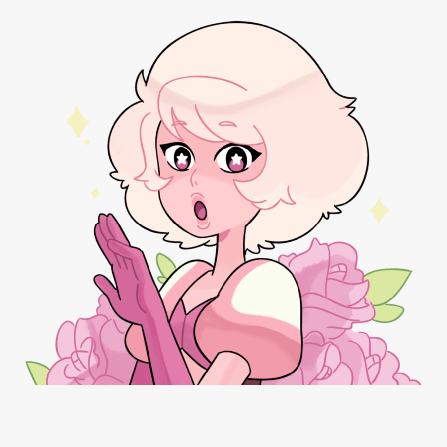 Face Hair Pink Flower Clothing Woman Nose Facial Expression - Cute Pink Diamonds Steven Universe, Transparent Clipart